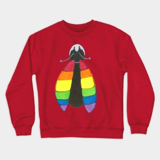 Rainbow infused lady bug Crewneck Sweatshirt